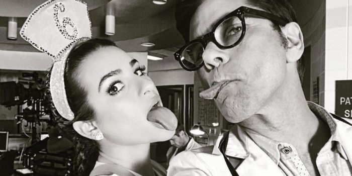 John Stamos and Lea Michele