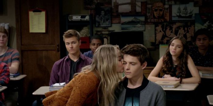 Corey Fogelmanis and Sabrina Carpenter